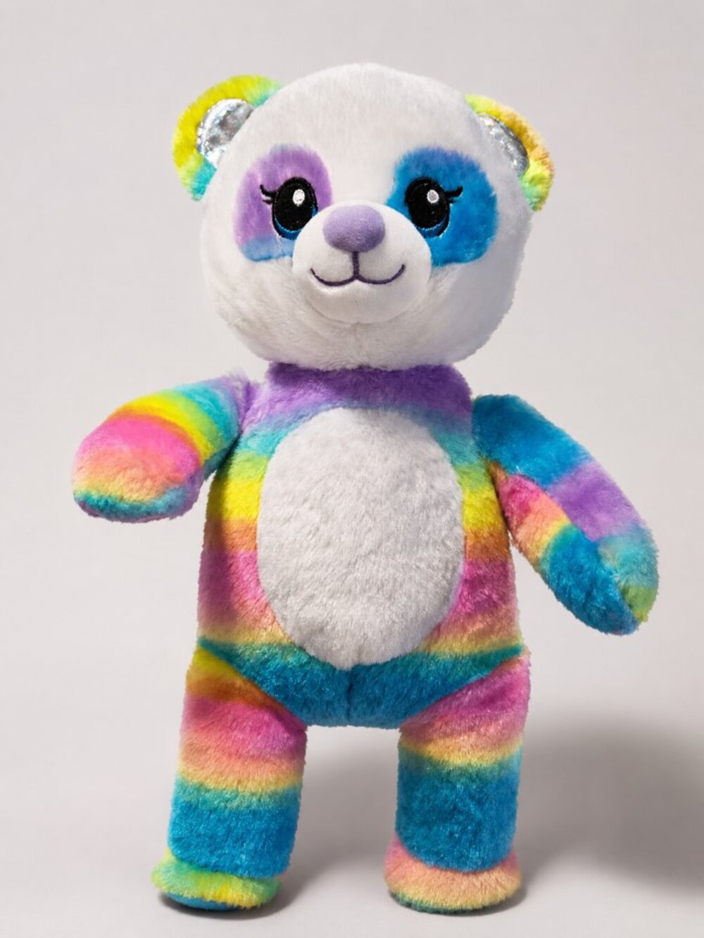 Build A Bear Plush Rainbow Panda Colorful Soft 17 InchStuffed Animal